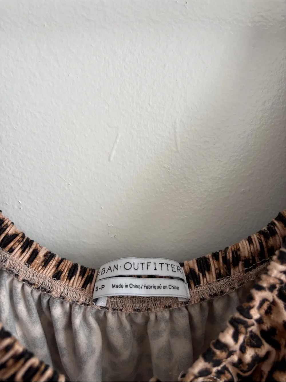 Urban Outfitters Leopard Tie-Front Peplum Top - Brown & Black - Picture 3 of 5